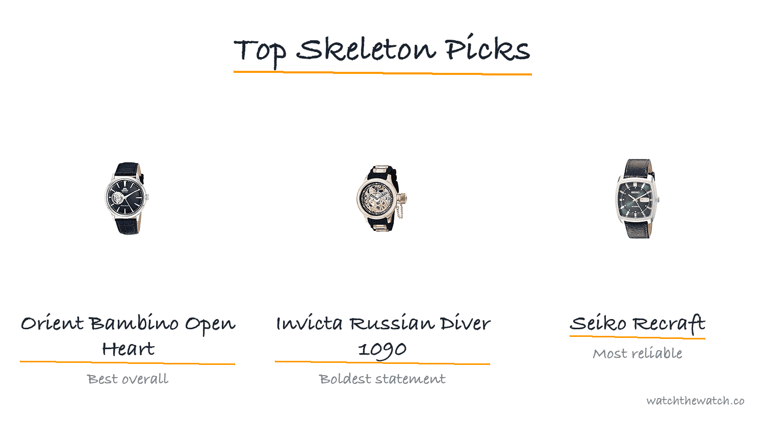 Top 10 Best Skeleton Watch Under 500 USD(affordable skeleton watches) — top picks