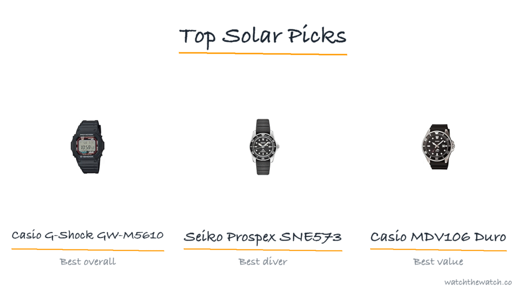 Best solar watches — top picks
