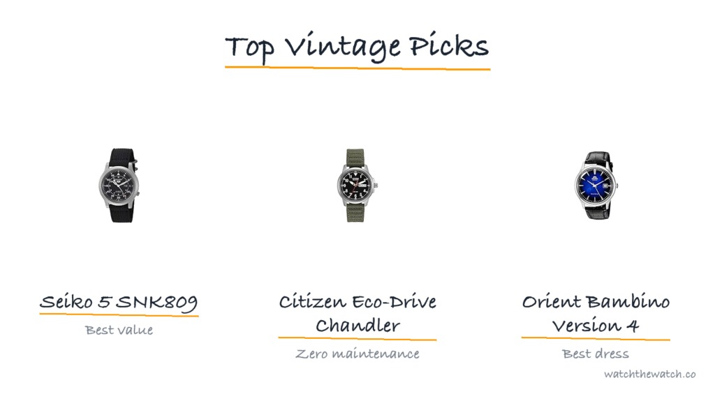 Best vintage-style watches — top picks