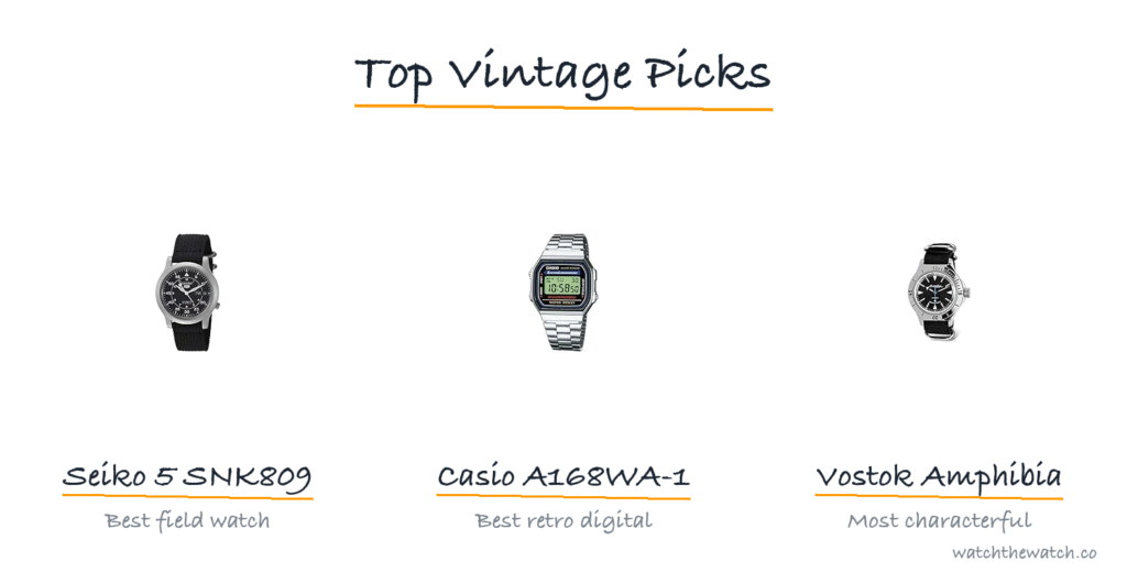 Best vintage-style watches under $300 — top picks