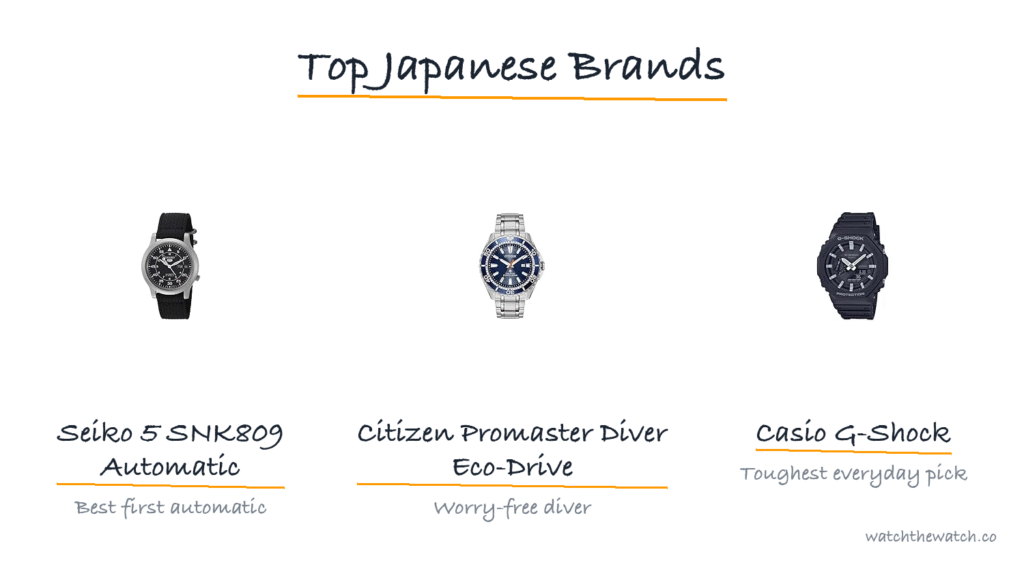 Best Japanese watch brands — top picks