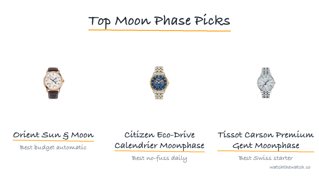 Best moon phase watches — top picks