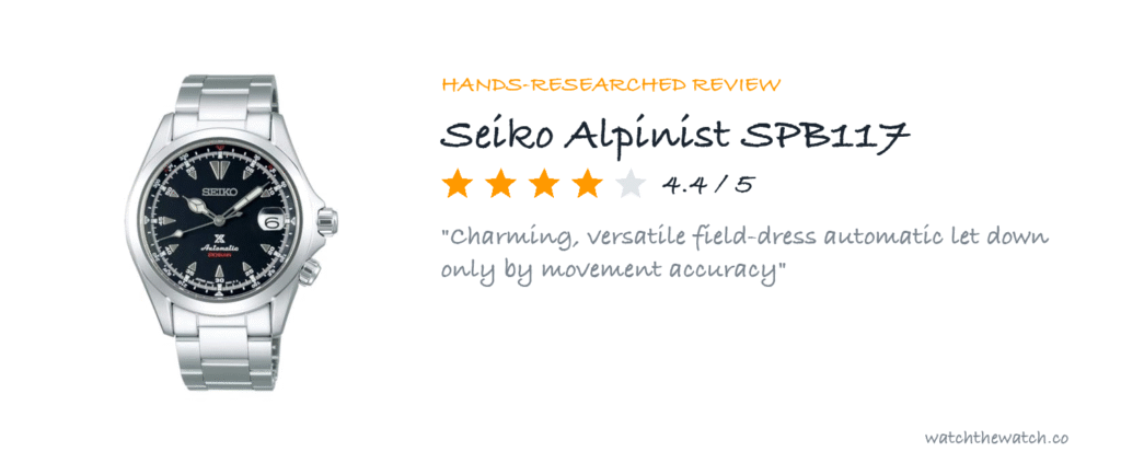 Seiko Alpinist SPB117 review