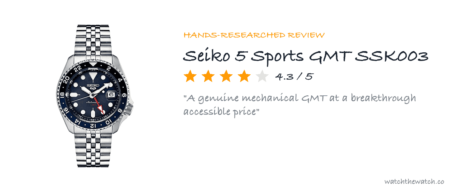 Seiko GMT Review: The Seiko 5 Sports GMT (SSK003) — top picks