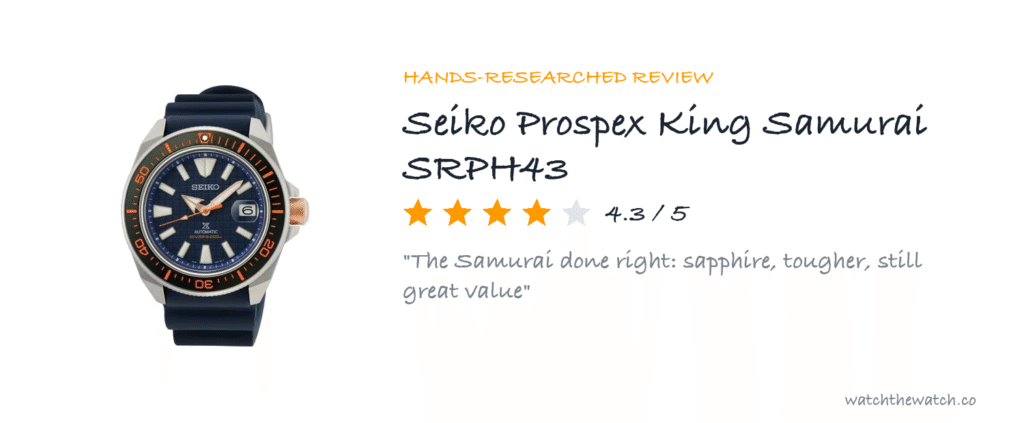 Seiko King Samurai SRPH43 review