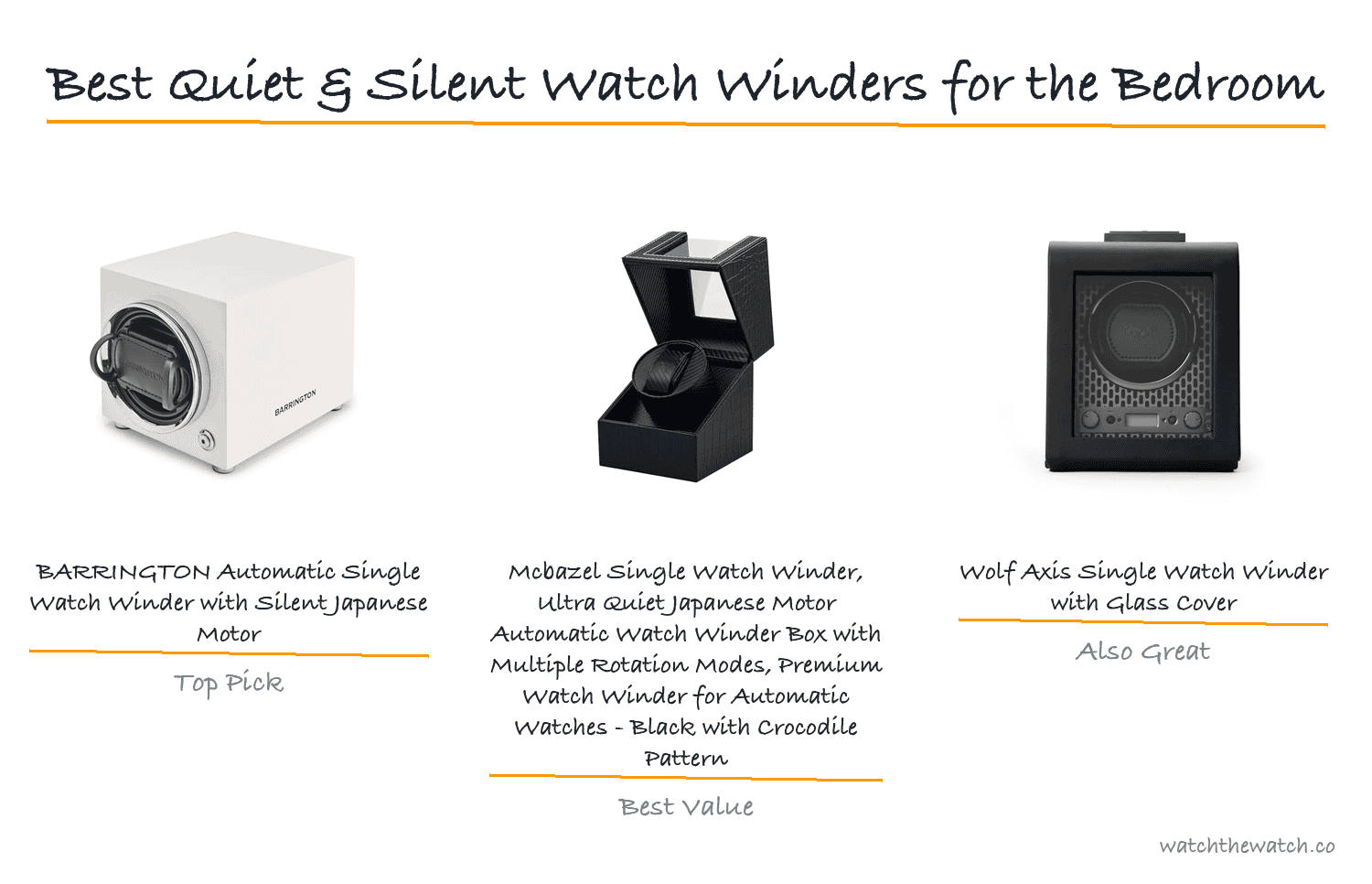 Best Quiet & Silent Watch Winders for the Bedroom (2026)