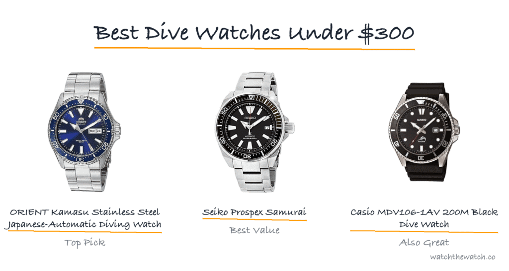 Best Dive Watches Under $300 (2026) — watchthewatch.co