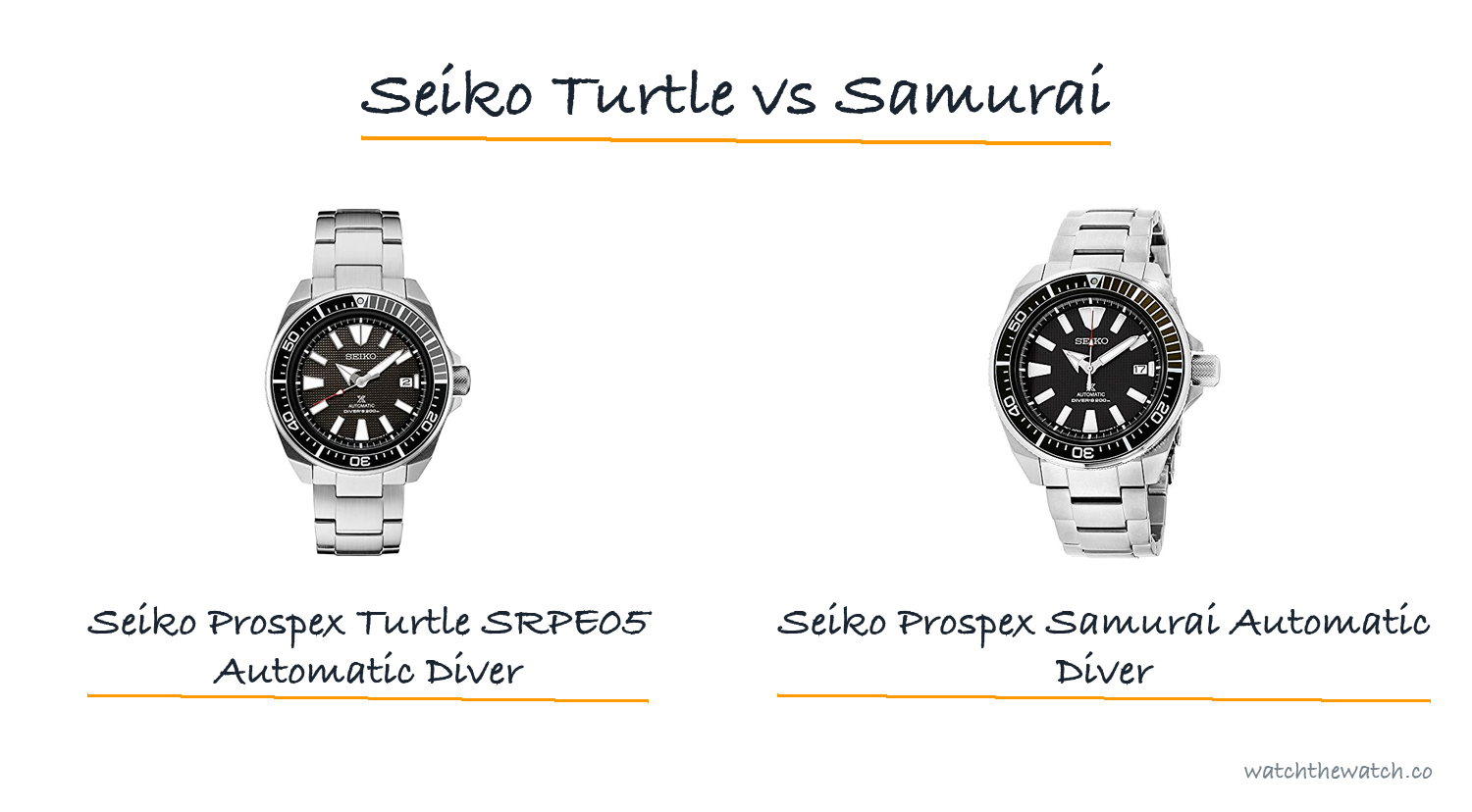 Seiko Turtle vs Samurai: Which Seiko Diver Should You Buy?