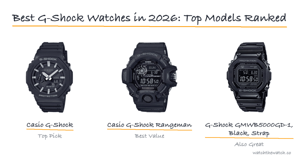 Best G-Shock Watches in 2026: Top Models Ranked — watchthewatch.co