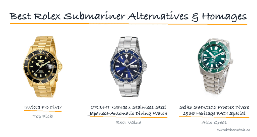 Best Rolex Submariner Alternatives & Homages (2026) — watchthewatch.co