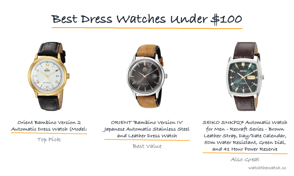 Best Dress Watches Under $100 (2026) — watchthewatch.co
