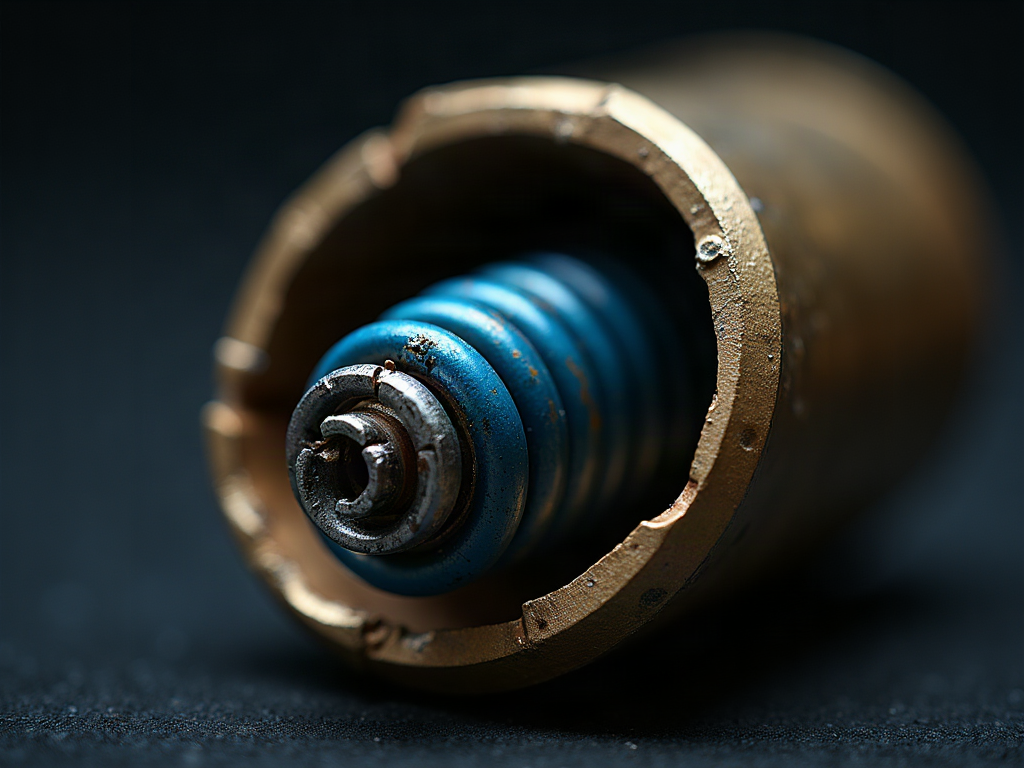 A partly unwound mainspring inside an open barrel